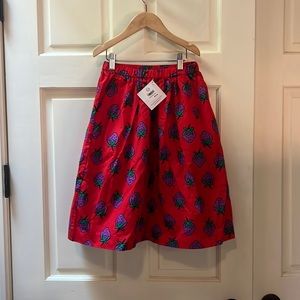 🆕NWT Hanna Andersson Strawberry Skirt 130/US 8